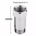 4PCS 45mm Plating Nickel O2 Sensor Extension Spacer Extender Adapter M18*1.5