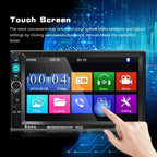 7-Inch HD Touch Screen Car Stereo Radio Audio Double Din Car Multimedia Player With Mirror Link USB FM Autoradio+Remote Control +Steering Control