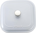 STAUB Ceramics Square Covered Baking Dish, 9x9-inch, White