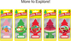 LITTLE TREES Air Fresheners Car Air Freshener. Hanging Tree Provides Long Lasting Scent for Auto or Home. Peachy Peach, 24 Air Fresheners