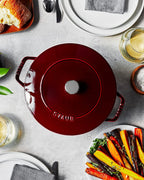 Staub Cast Iron 3.75-qt Essential French Oven - Grenadine, Made in France