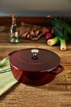Staub Cast Iron 3.75-qt Essential French Oven - Grenadine, Made in France