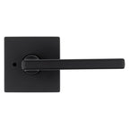 Halifax Square Matte Black Privacy Bed/Bath Door Lever