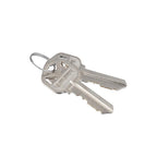 Cameron Satin Nickel Exterior Entry Door Knob and Single Cylinder Deadbolt Combo Pack Featuring SmartKey Security