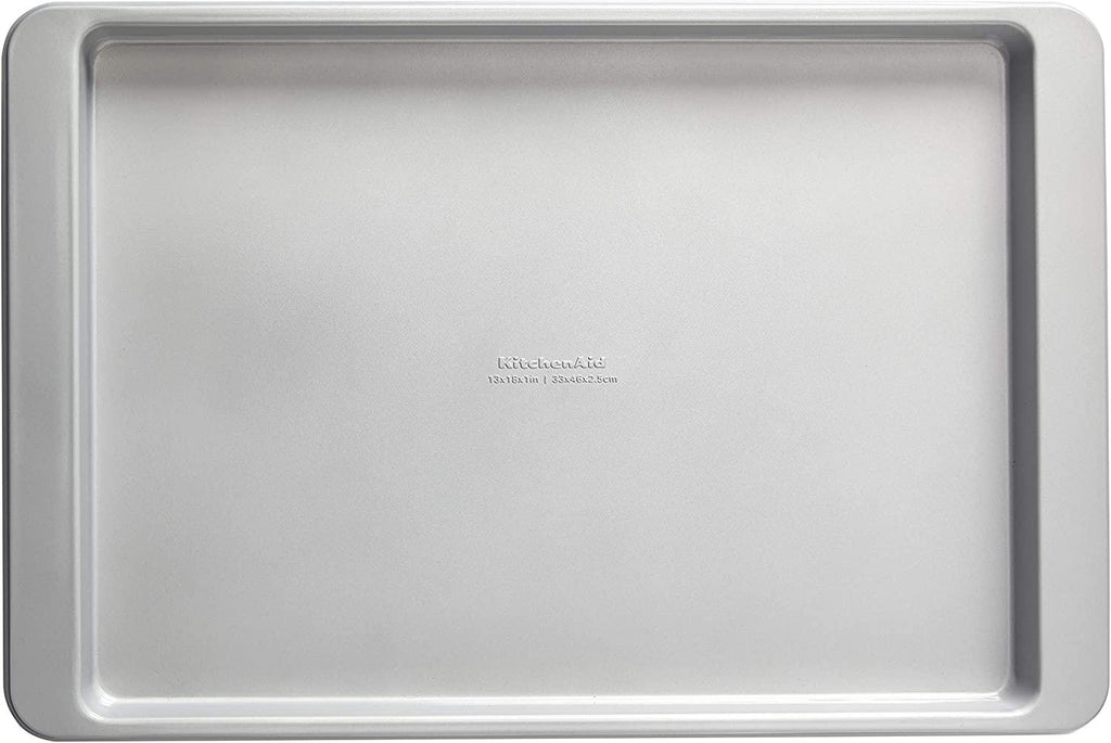 KitchenAid Nonstick Aluminized Steel Baking Sheet, 13x18-Inch, Silver