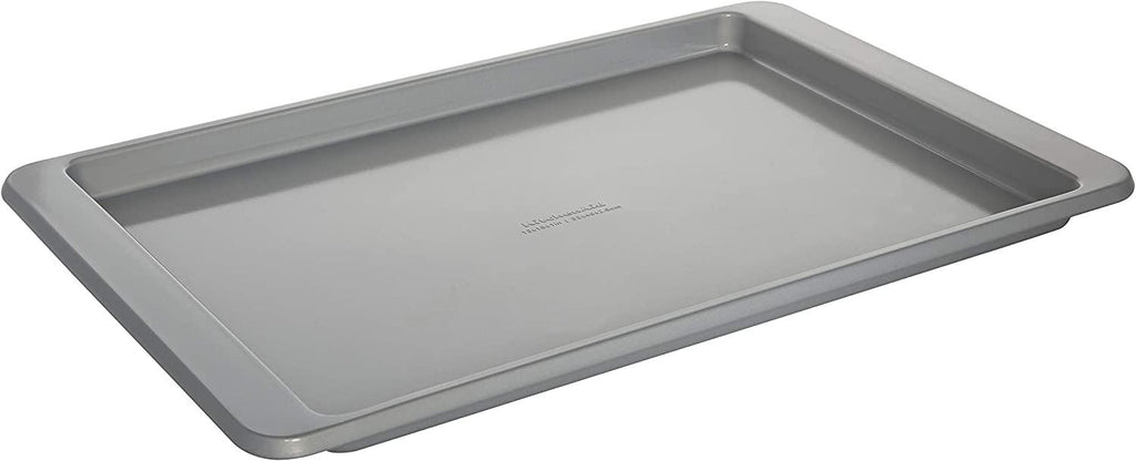 KitchenAid Nonstick Aluminized Steel Baking Sheet, 13x18-Inch, Silver