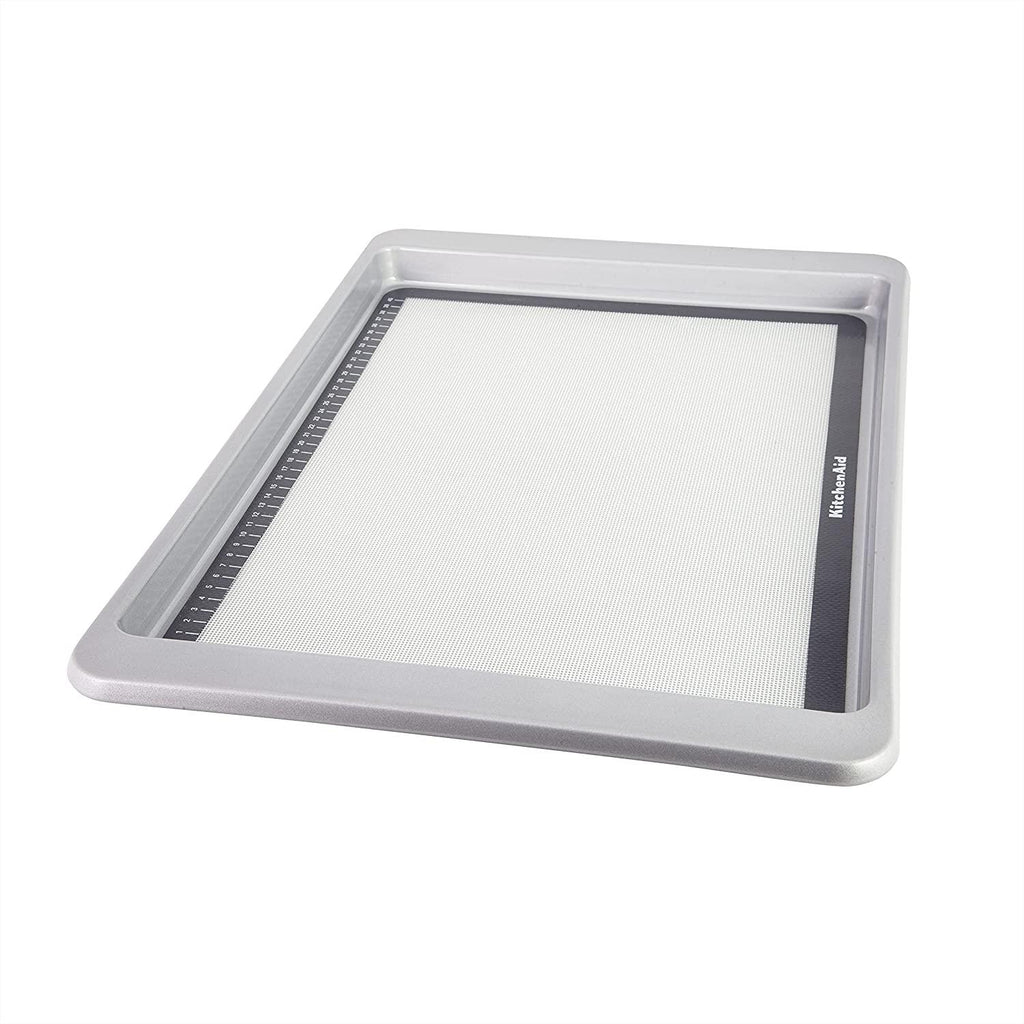 KitchenAid Nonstick Aluminized Steel Baking Sheet, 13x18-Inch, Silver