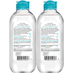 Garnier SkinActive Micellar Water For Waterproof Makeup, Facial Cleanser &amp; Makeup Remover, 13.5 Fl Oz (400mL), 2 Count (Packaging May Vary)