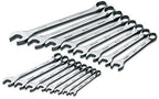 SK Professional Tools 86223 16-Piece 12-Point Metric Combination Wrench Set - SuperKrome Finish, Set of 16 Chrome Wrenches Made in USA