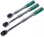 Screwdriver Set, Hand Tools 3pcs 1/2Inch Auto Telescopic Ratchet Wrench Universal Key Spanner Length 31-44cm Torque Wrench Car Bike Repair Tools