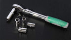 Peixiang Sturdy Repair Wrench 3pcs 1/2Inch Auto Telescopic Ratchet Wrench Universal Key Spanner Length 31-44cm Torque Wrench Car Bike Repair Tools Safety