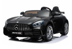 2 Seater 12V powered Mercedes ride on car 4WD for kids Remote Control LED lights Opening doors MP3 - Black