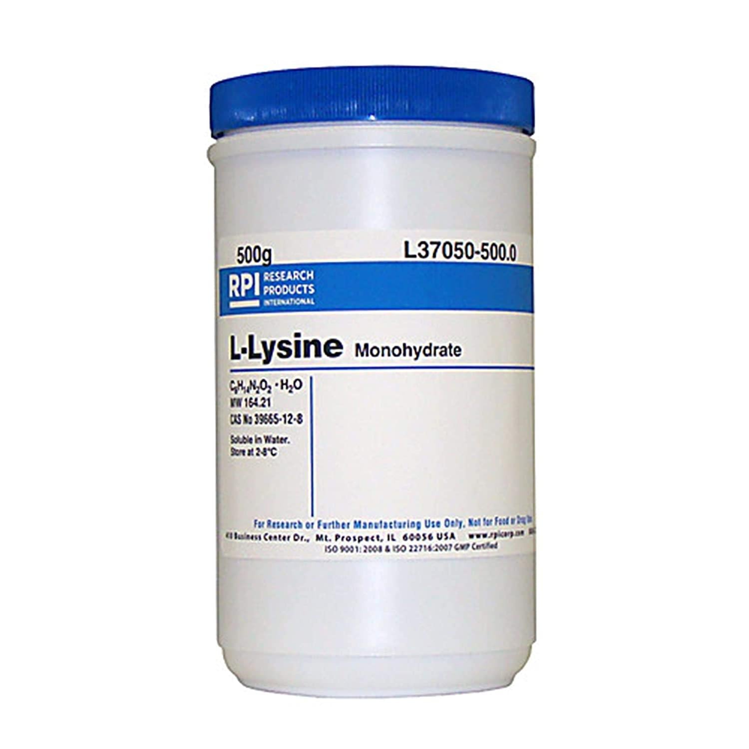 RPI L37050-500.0 L-Lysine Monohydrate, 500g