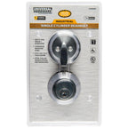 Commercial 2-3/4 in. Single Cylinder Satin Chrome Heavy-Duty Industrial Deadbolt