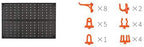 PENFU Wrench Hardware Tools Hanging Plate GaraWorkshop StoraRack Screw Wrench Tool Hanging Plate Hand Repair Tool