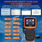 OBD2 Scanner Auto Check Car Engine Clear Fault Code Reader Automotive Diagnostic Scan Tester Tools Kit Color Screen,Car OBDII/EOBD Scan Tool