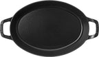 Staub Cast Iron 12.5-inch x 9-inch Oval Baking Dish - Matte Black, Made in France