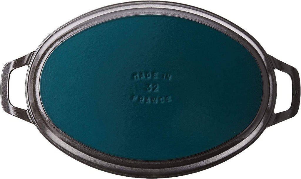 Staub Cast Iron 12.5-inch x 9-inch Oval Baking Dish - Matte Black, Made in France