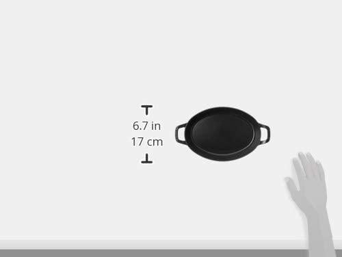 Staub Cast Iron 12.5-inch x 9-inch Oval Baking Dish - Matte Black, Made in France