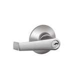 Elan Satin Chromel Light Commercial Keyed Entry Door Lever