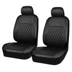 2pcs Car Front Seat Faux Leather Car Seat Covers, Car Seat Protector Covers, Removable Headrest Washable Car Seat Cover For Car, SUV, Van, Sedan