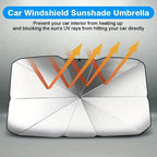 Protect Your Car from the Sun with this Portable, Foldable Car Windshield Sunshade!