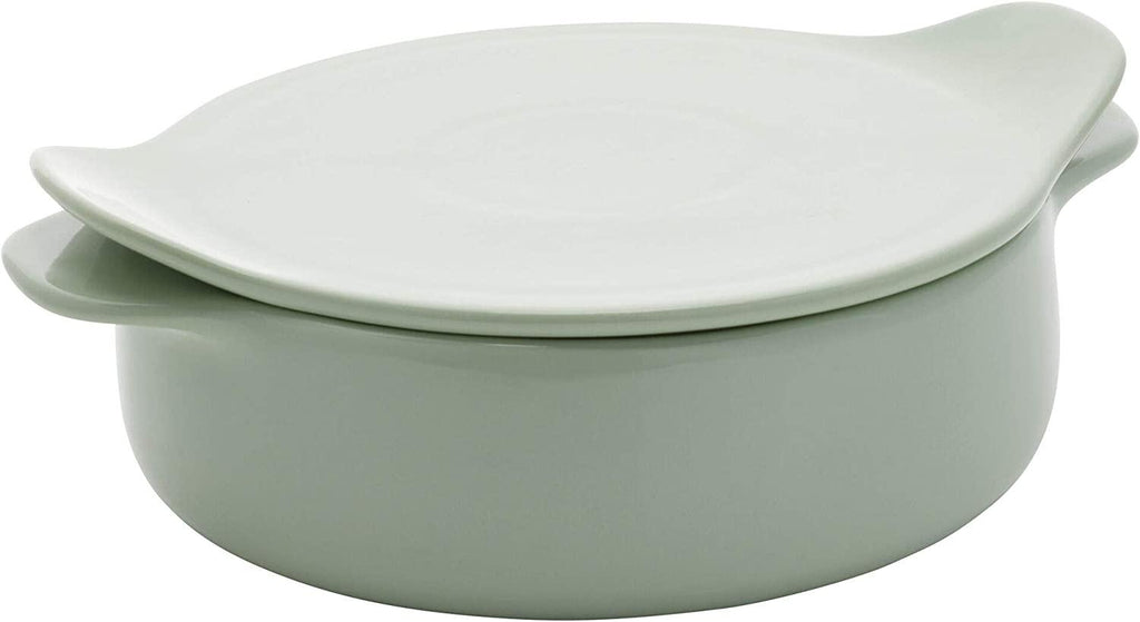 KitchenAid Vitrified Stoneware Round Baker, 2.25-Quart, Pistachio