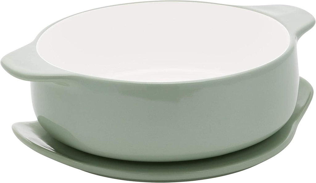 KitchenAid Vitrified Stoneware Round Baker, 2.25-Quart, Pistachio