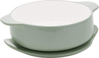 KitchenAid Vitrified Stoneware Round Baker, 2.25-Quart, Pistachio
