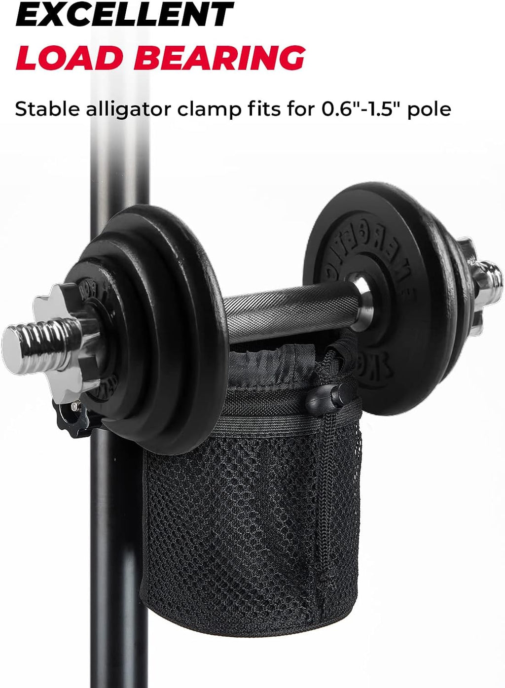 kemimoto Wheelchair Cup Holder, Oxford Fabric Drink Cup Can Holder with Drain and Alligator Clamp, Bar Cup Holder for Motorcycle, ATV, Scooter, Marine Boat, Kayak, Bike, Wheelchair, Walker, Golf Cart