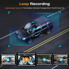 3 Lens Dash Camera, 4'' Touch IPS Screen Car Video Recorder, 1080P +720P+720P