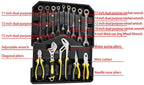 Tool Kit for Home,186 in 1 Screwdriver Set,Home Repair Basic Tool Kit Sets,General Household Hand Tool Kit Tie Rod Type Toolbox, Mechanics Tool Set Socket Auto Repair Tool
