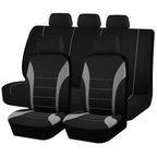 Upgrade Your Car with 9pcs Set of Universal Seat Covers: Airbag Safe, Five Seats, Black, Gray, Pink, Blue &amp; Red!