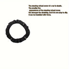Bling Soft Faux Leather Car Steering Wheel Cover Non-Slip Heat And Cold Protector