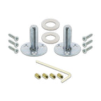 CottaPlate Double Dummy Crystal Glass Door Knob in Polished Brass
