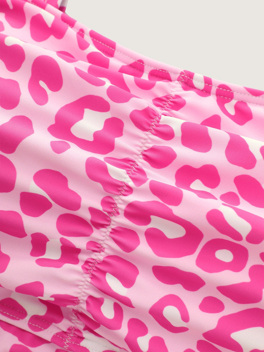 Flirty Leopard Print Swim Top
