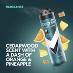 Degree Men Antiperspirant Spray Black + White 3 Count Protects from Deodorant Stains Instantly Dry Spray Deodorant 3.8 oz