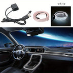 196.85inchCar Environment El Wire LED USB Flexible Neon Interior Lights Assembly RGB Light For Automotive Decoration Lighting Accessories