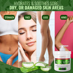 Advanced Clinicals Aloe Vera, Vitamin C &amp; Hyaluronic Acid Face &amp; Body Cream, Moisturizing Skincare for Dry, Age Spots &amp; Sun Damaged Skin, 16 oz (Pack of 2)