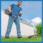 LawnMaster NPTGCP2517B No-Pull Gas String Trimmer with Electric Start 25cc 2 Cycle,17-Inch