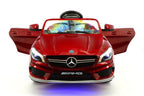 CARZ4KIDS MERCEDES CLA45 AMG 12V ELECTTRIC KIDS RIDE ON TOY CAR BATTERY POWERED LED WHEELS PARENTAL REMOTE MP3 PLAYER  | CHERRY RED METALLIC