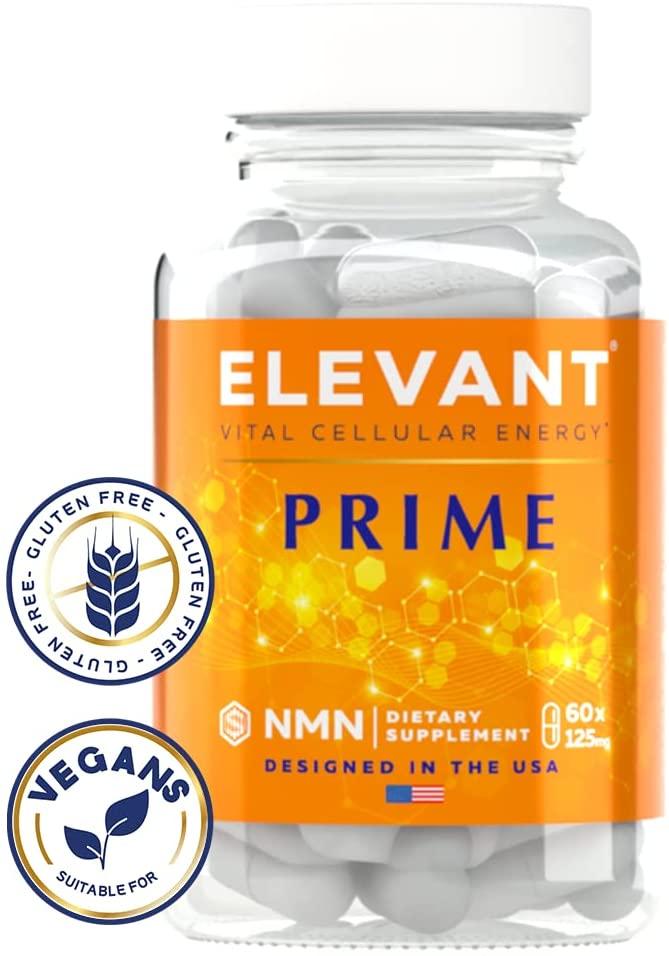 Elevant Prime + Optima NMN Supplement | Boosting Bundle for Optimal NAD Levels | 3rd Party Tested, Ultra-Pure, More Direct Than NR | Nicotinamide Mononucleotide | 180 Capsules + 180 Tablets, 125 MG