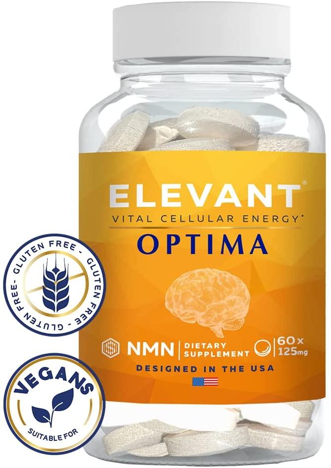 Elevant Prime + Optima NMN Supplement | Boosting Bundle for Optimal NAD Levels | 3rd Party Tested, Ultra-Pure, More Direct Than NR | Nicotinamide Mononucleotide | 180 Capsules + 180 Tablets, 125 MG
