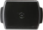 Staub Cast Iron 13 x 9-inch Rectangular Serving Dish with Wood Base - Matte Black, Made in France