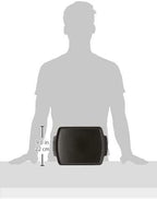 Staub Cast Iron 13 x 9-inch Rectangular Serving Dish with Wood Base - Matte Black, Made in France