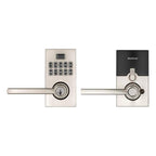 917 SmartCode Satin Nickel Contemporary Electronic Single-Cylinder Halifax Door Lever Featuring SmartKey Security