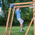 Backyard Discovery Beach Front Wooden Swing Set