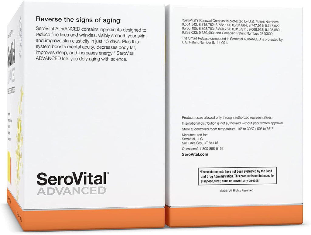 SeroVital Advanced for Women - Anti Aging Supplements - Renewal Supplements for Women - Supplement for Skin - Immunity Support - HGH Boosting Dietary Supplement for Women (3-Pack)