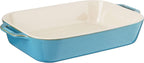 STAUB Ceramics Rectangular Baking Dish, 13x9-inch, Rustic Turquoise