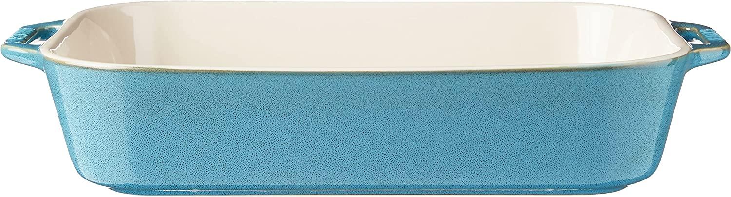 STAUB Ceramics Rectangular Baking Dish, 13x9-inch, Rustic Turquoise